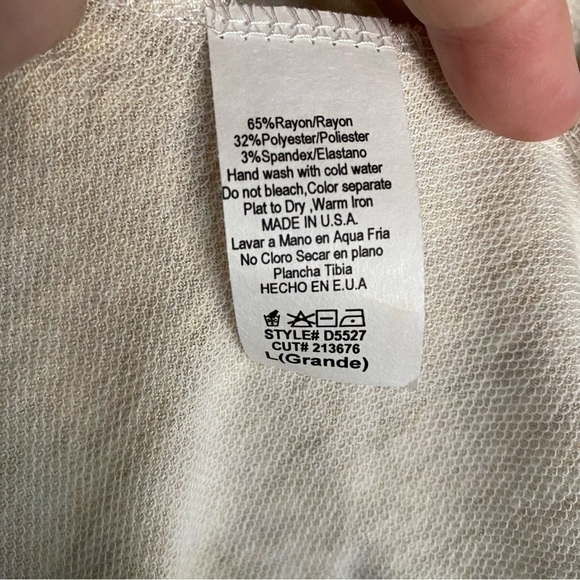 Annabelle Short Heather Beige Sleeveless Summer Dress Size Large side pockets - Picture 5 of 6